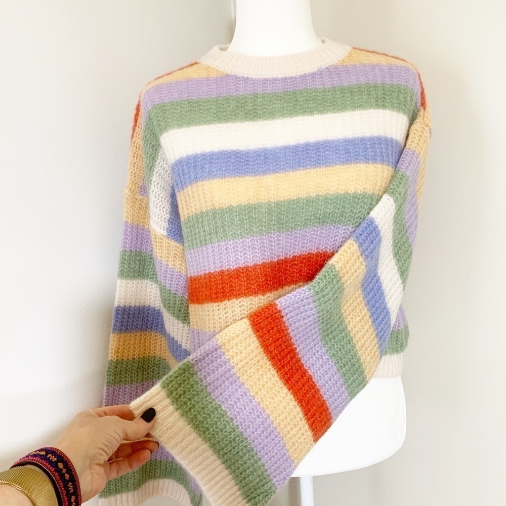 Edited Louise multicolored alpaca pullover sweater EU size 36 - Picture 5 of 11